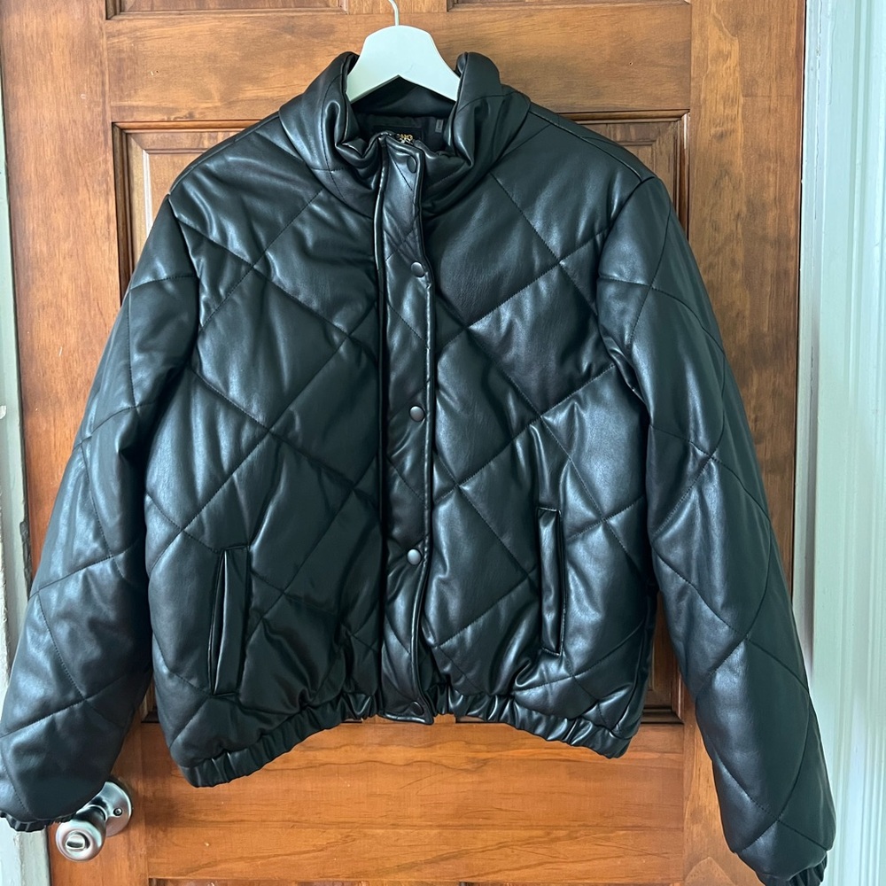 Ci Sono Quilted Bomber Jacket